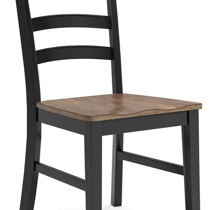 Wildenauer - Brown / Black - Dining Room Side Chair (Set of 2) Signature Design by Ashley® 