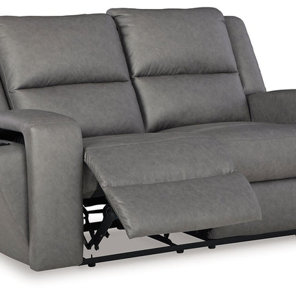 Brixworth - Slate - Reclining Loveseat Benchcraft® 