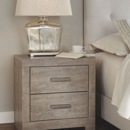 Culverbach - Gray - 5 Pc. - Dresser, Mirror, Queen Upholstered Bed, 2 Nightstands Signature Design by Ashley® 