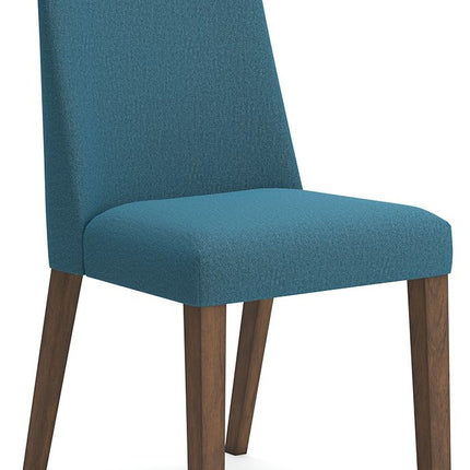 Lyncott - Blue / Brown - Dining Uph Side Chair (Set of 2) Signature Design by Ashley® 