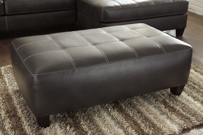 Nokomis - Charcoal - Oversized Accent Ottoman Ashley Furniture 