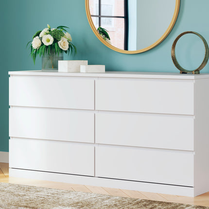 Onita - White - Six Drawer Dresser Signature Design by Ashley® 