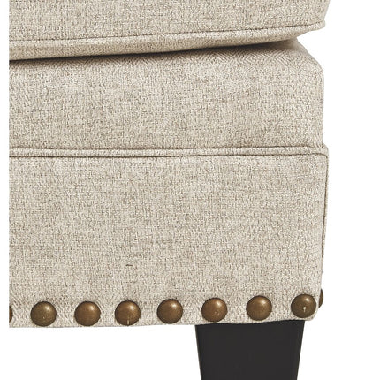 Claredon - Linen - Ottoman Ashley Furniture 