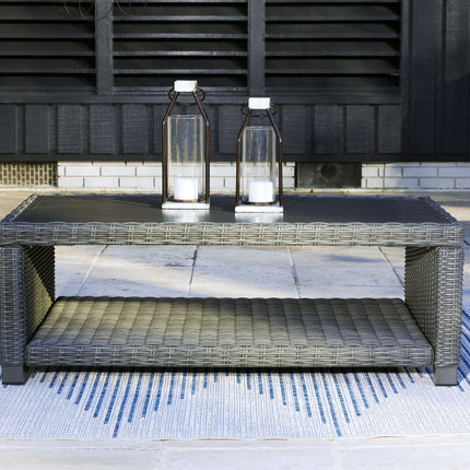 Elite Park - Gray - Rectangular Cocktail Table Signature Design by Ashley® 