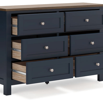 Landocken - Brown / Blue - Dresser Signature Design by Ashley® 