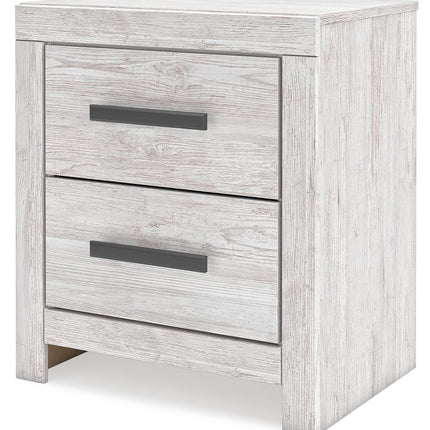 Cayboni - Whitewash - Two Drawer Night Stand Signature Design by Ashley® 