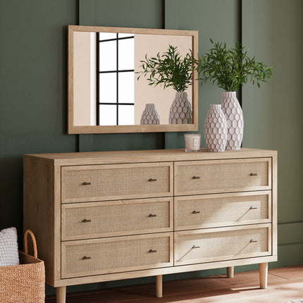 Cielden - Two-tone - Dresser And Mirror Signature Design by Ashley® 