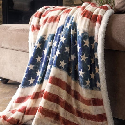 American Plush Sherpa Throw Blanket - Tony's Home Furnishings