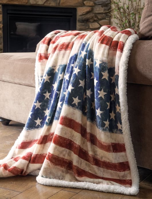 American Plush Sherpa Throw Blanket - Tony's Home Furnishings