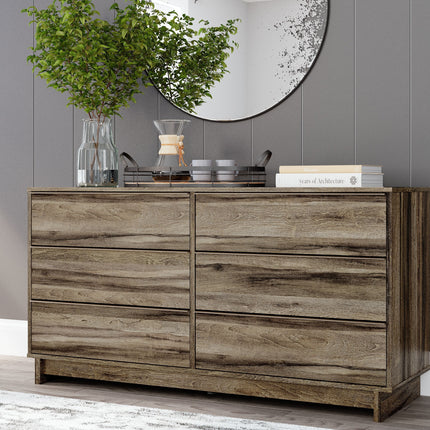 Shallifer - Brown - Six Drawer Dresser Signature Design by Ashley® 