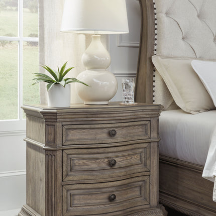 Ardenfield - Light Brown - Three Drawer Night Stand Signature Design by Ashley® 