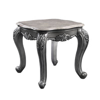 Ariadne - End Table - Marble & Platinum ACME 