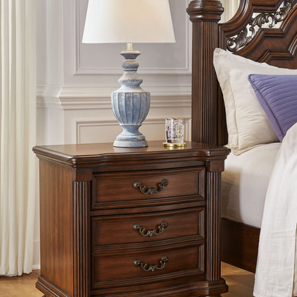 Lavinton - Brown - Three Drawer Night Stand Signature Design by Ashley® 