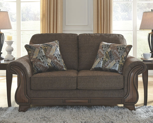 Miltonwood - Teak - Loveseat Ashley Furniture 