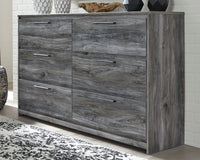Thumbnail for Baystorm - Gray - Six Smooth Drawer Dresser