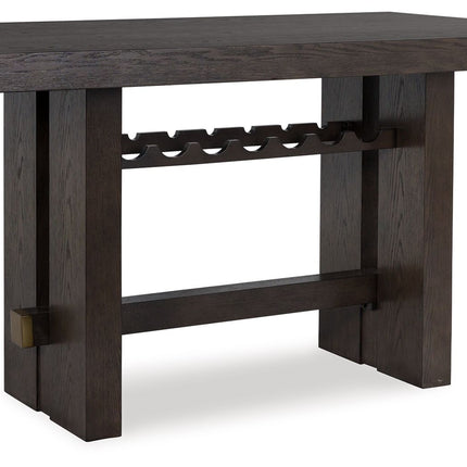 Burkhaus - Dark Brown - Rectangular Dining Room Counter Table - Tony's Home Furnishings