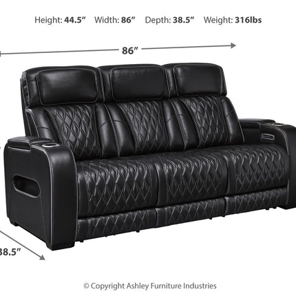 Boyington - Power Reclining Sofa With Adj Headrest Signature Design by Ashley® 