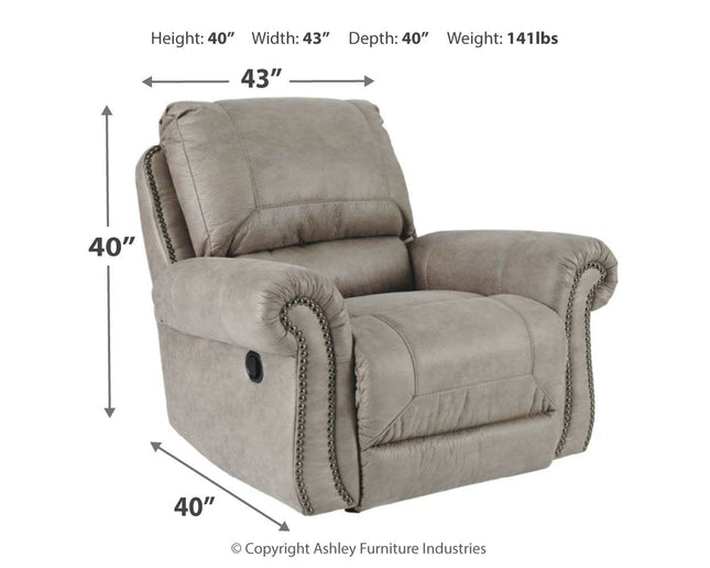 Olsberg - Steel - Rocker Recliner Ashley Furniture 