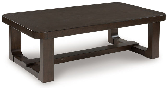 Breckington - Dark Brown - Rectangular Cocktail Table Signature Design by Ashley® 