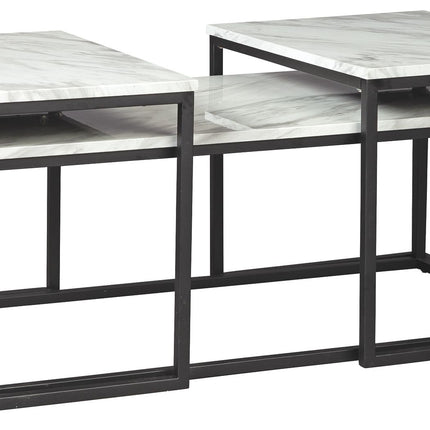 Donnesta - Gray / Black - Occasional Table Set (Set of 3) Ashley Furniture 