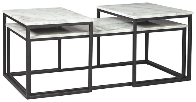 Donnesta - Gray / Black - Occasional Table Set (Set of 3) Ashley Furniture 