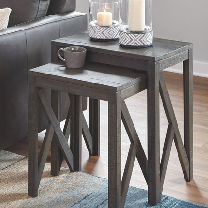 Emerdale - Gray - Accent Table Set (Set of 2) Ashley Furniture 