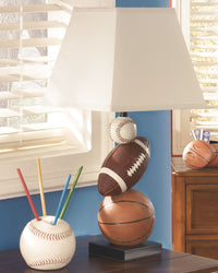 Thumbnail for Nyx - Orange - Poly Table Lamp - Tony's Home Furnishings