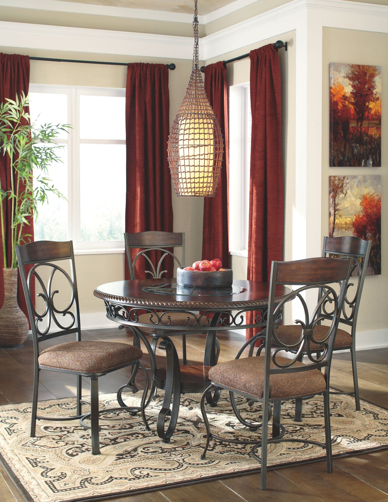 Glambrey - Brown - Dining Uph Side Chair (Set of 4) - Tony's Home Furnishings