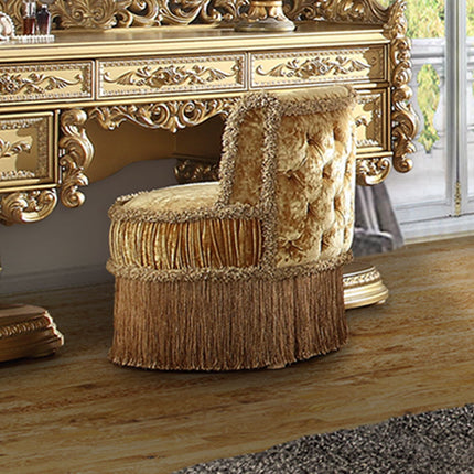 Bernadette - Stool - Gold Velvet ACME 