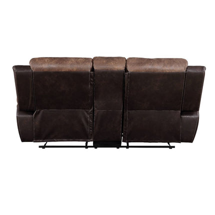 Jaylen - Loveseat - Toffee & Espresso Polished Microfiber ACME 