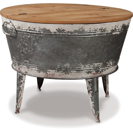 Shellmond - Metallic / Brown / Beige - Accent Cocktail Table Ashley Furniture 