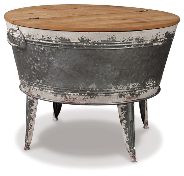 Shellmond - Metallic / Brown / Beige - Accent Cocktail Table Ashley Furniture 