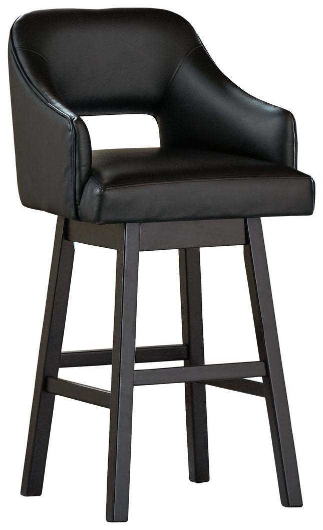 Tallenger - Upholstered Swivel Barstool (Set of 2) Signature Design by Ashley® 