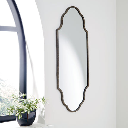 Hallgate - Antique Gold Finish - Accent Mirror Signature Design by Ashley® 