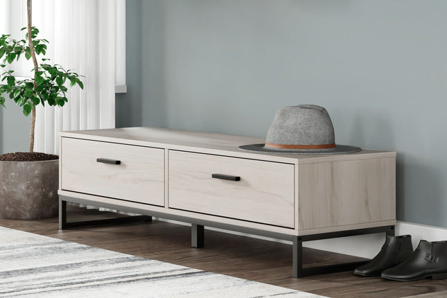 Socalle - Light Natural - Storage Bench Ashley Furniture 