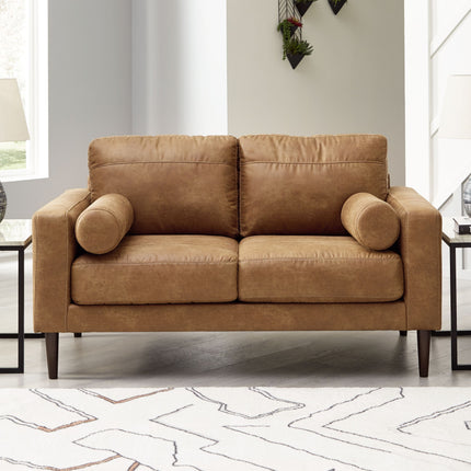 Telora - Caramel - Loveseat Signature Design by Ashley® 