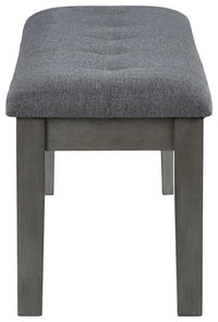 Thumbnail for Hallanden - Black / Gray - Large Uph Dining Room Bench - Tony's Home Furnishings