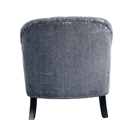 Gaura - Chair - Pattern Gray Velvet ACME 