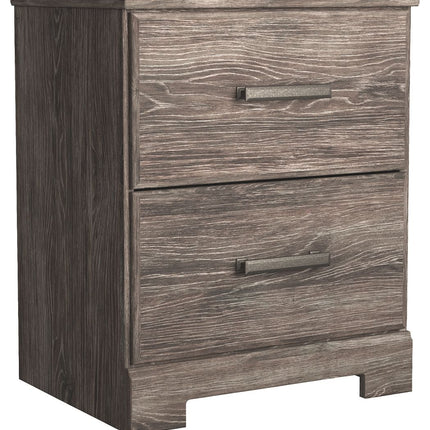 Ralinksi - Gray - Two Drawer Night Stand Ashley Furniture 