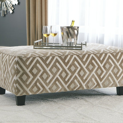 Dovemont - Putty - Oversized Accent Ottoman Ashley Furniture 