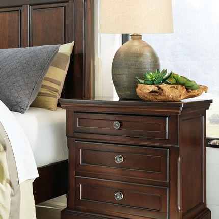 Porter - Dark Brown - Two Drawer Night Stand Ashley Furniture 