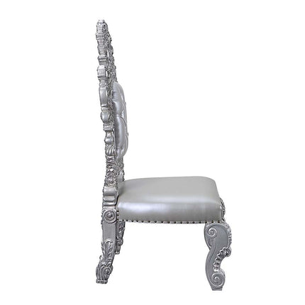 Valkyrie - Side Chair (Set of 2) - Antique Platinum ACME 