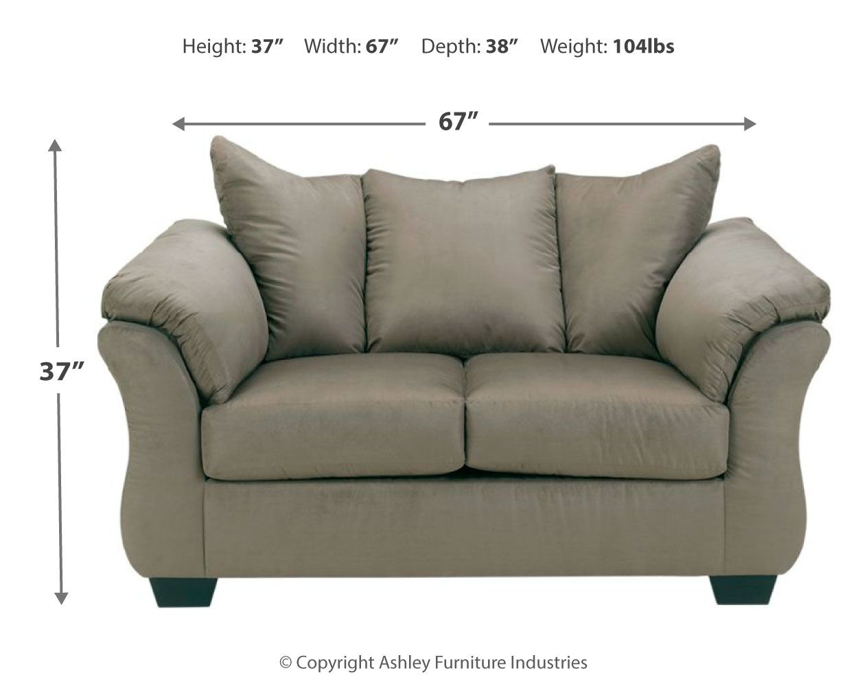 Darcy - Stationary Loveseat Ashley Furniture 