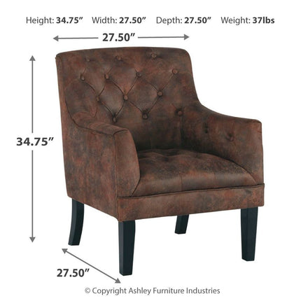 Drakelle - Mahogany - Accent Chair Ashley Furniture 