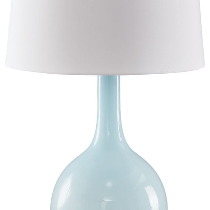 Rylanton - Aqua - Glass Table Lamp Signature Design by Ashley® 