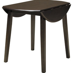 Hammis - Dark Brown - Round Drm Drop Leaf Table Signature Design by Ashley® 