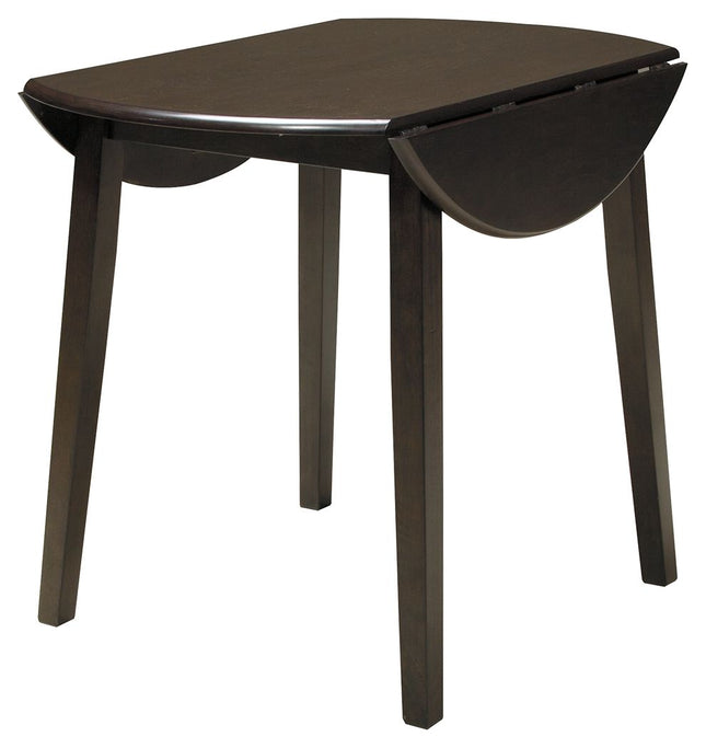 Hammis - Dark Brown - Round Drm Drop Leaf Table Signature Design by Ashley® 