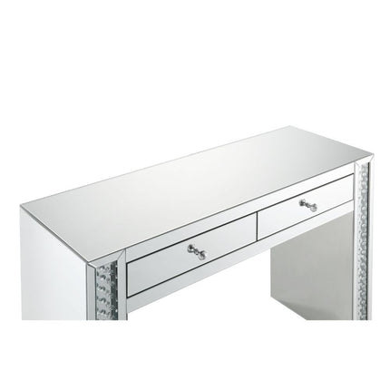 Nysa - Vanity Desk - Mirrored & Faux Crystals ACME 