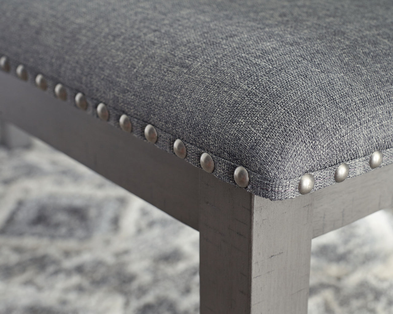 Myshanna - Gray - Upholstered Bench - Tony's Home Furnishings