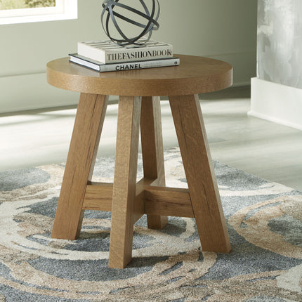 Brinstead - Light Brown - Oval End Table Signature Design by Ashley® 